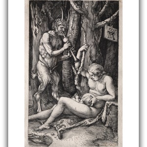 Albrecht Durer : The Satyr Family 1505 Giclee Fine Art Print image 5