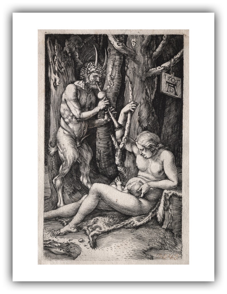 Albrecht Durer : The Satyr Family 1505 Giclee Fine Art Print image 5