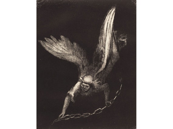 Odilon Redon : And I Saw an Angel Come Down from Heaven, Having 