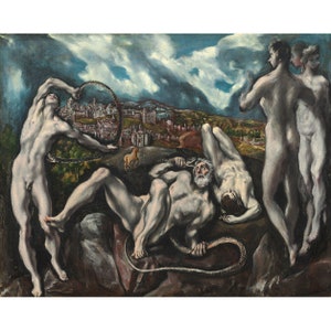 El Greco : Laocoon (c. 1610/1614) - Giclee Fine Art Print