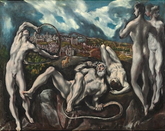 El Greco : Laocoon (c. 1610/1614) - Giclee Fine Art Print