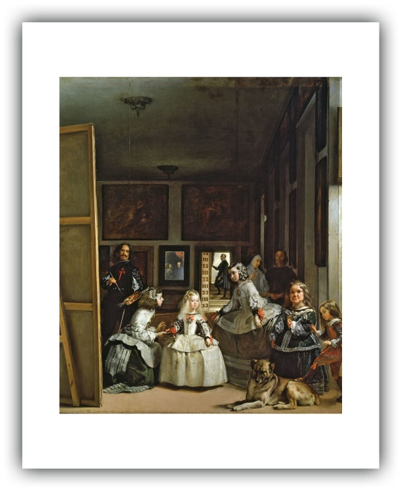Vintage 1958 Velazquez “The Maids of Honor” Art Print Vintage 1958 Velazquez “The Maids of Honor” Art Print