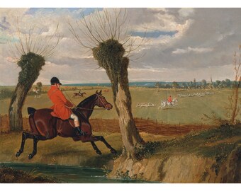 John Frederick Herring: La caza de Suffolk - Full Cry (1833) - Impresión artística giclée