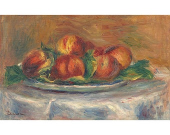 ピエール＝オーギュスト・ルノワール 静物画：皿の上の桃（1902/1905年