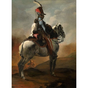 Theodore Gericault : Trumpeter of the Hussars (c. 1815-1820) - Giclee Fine Art Print