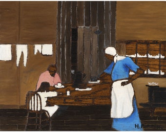 Horace Pippin: Supper Time (ca. 1940) - giclee Fine-Art-print