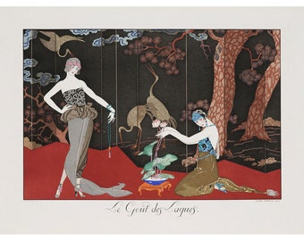 George Barbier : Le Gout des Laques (1920) - Giclee Fine Art Print