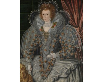 British Art : Portrait of a Woman (c. 1600) - Giclee Fine Art Print