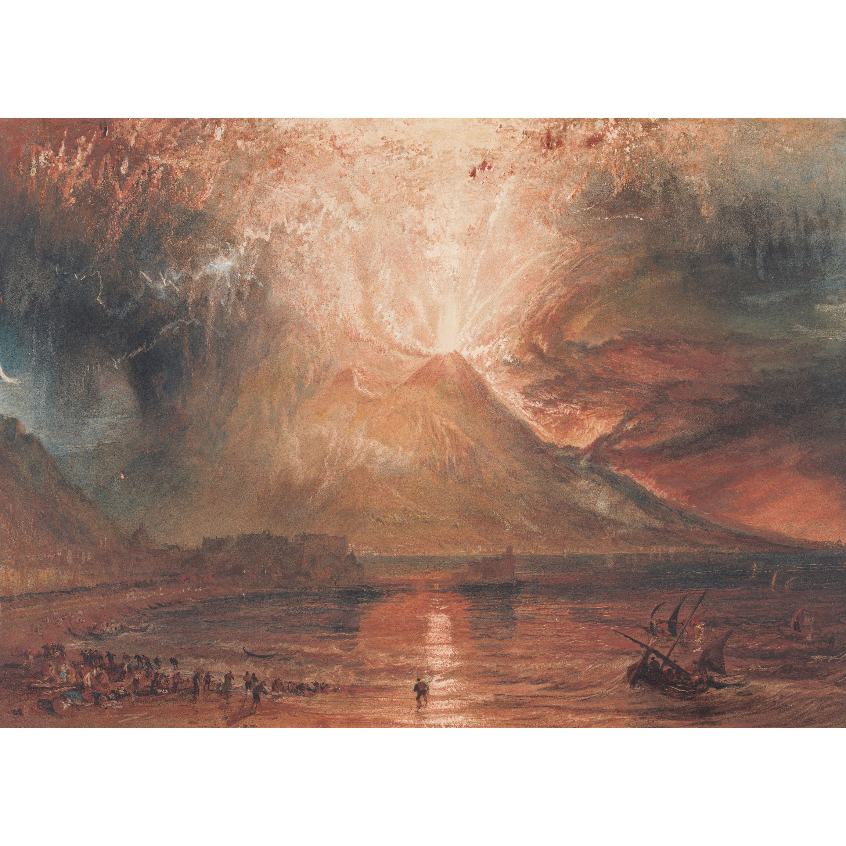 J.M.W Turner : Vesuvius in Eruption (1817-1820) - Giclee Fine Art Print