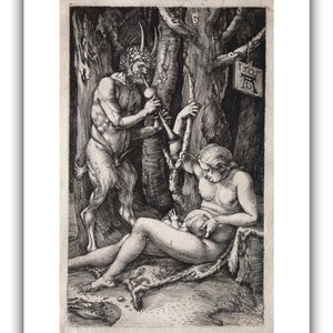 Albrecht Durer : The Satyr Family 1505 Giclee Fine Art Print image 4