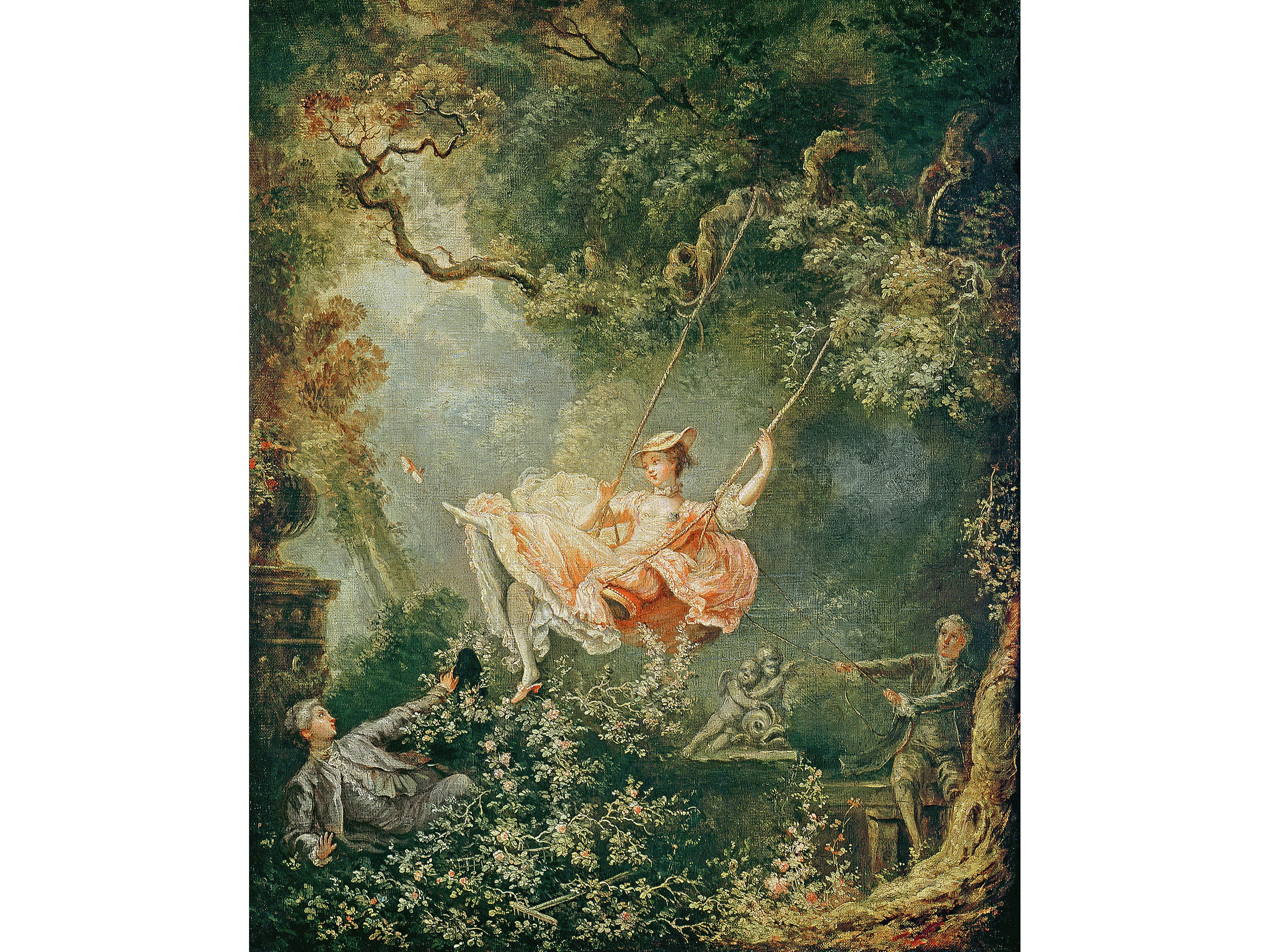 フラゴナール「ブランコ」 ジャン＝オノレ・フラゴナール：ブランコ（1767年頃） - ジクレー版画