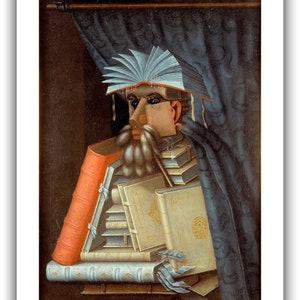 Giuseppe Arcimboldo : The Librarian 1904 Giclee Fine Art Print 12 x 16 inches