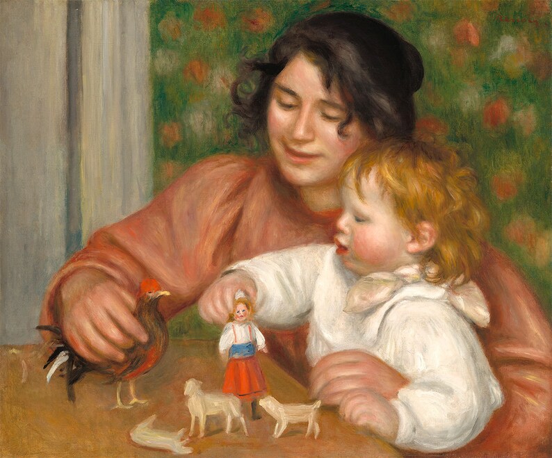 Pierre-Auguste Renoir: Παιδί με παιχνίδια Gabrielle και εικόνα 0