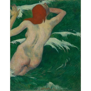 Paul Gauguin : In the Waves (Dans les Vagues) (1889) - Giclee Fine Art Print