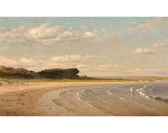 Worthington Whittredge : Second Beach, Newport (c. 1878/1880) - Giclee Fine Art Print