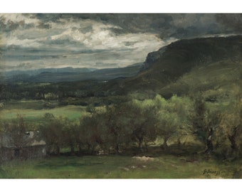 George Inness : Montclair, New Jersey (c. 1878) - Giclee Fine Art Print
