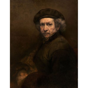 Rembrandt van Rijn : Self-Portrait (1659) - Giclee Fine Art Print