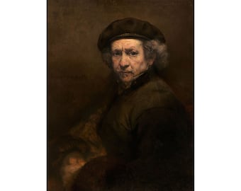 Rembrandt van Rijn : Self-Portrait (1659) - Giclee Fine Art Print