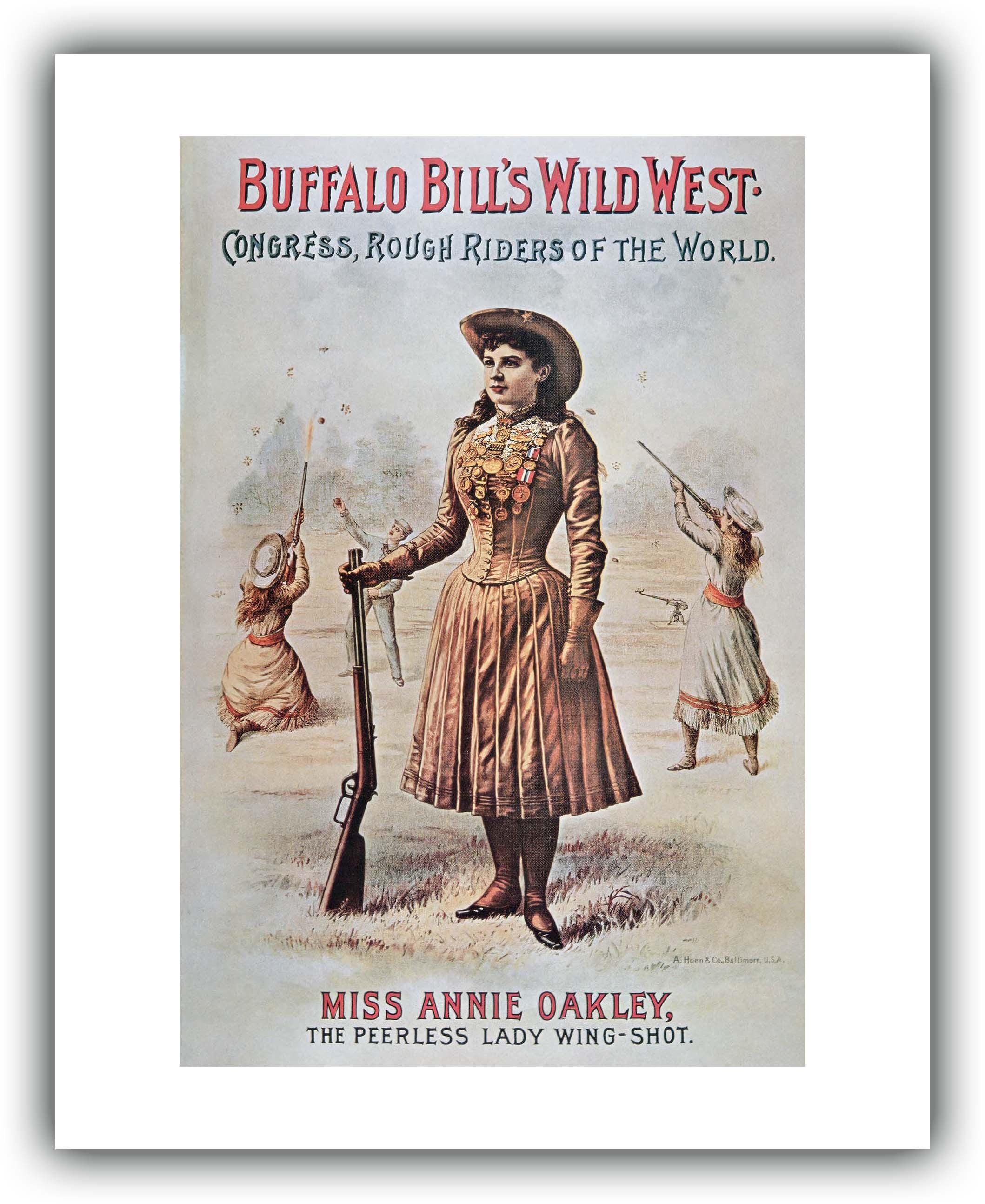 Poster for Buffalo Bill's Wild West Show, Featuring Annie Oakley