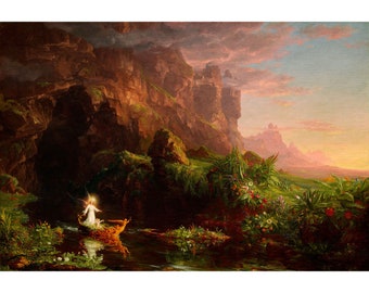 Thomas Cole : The Voyage of Life I - Childhood (1842) - Giclee Fine Art Print