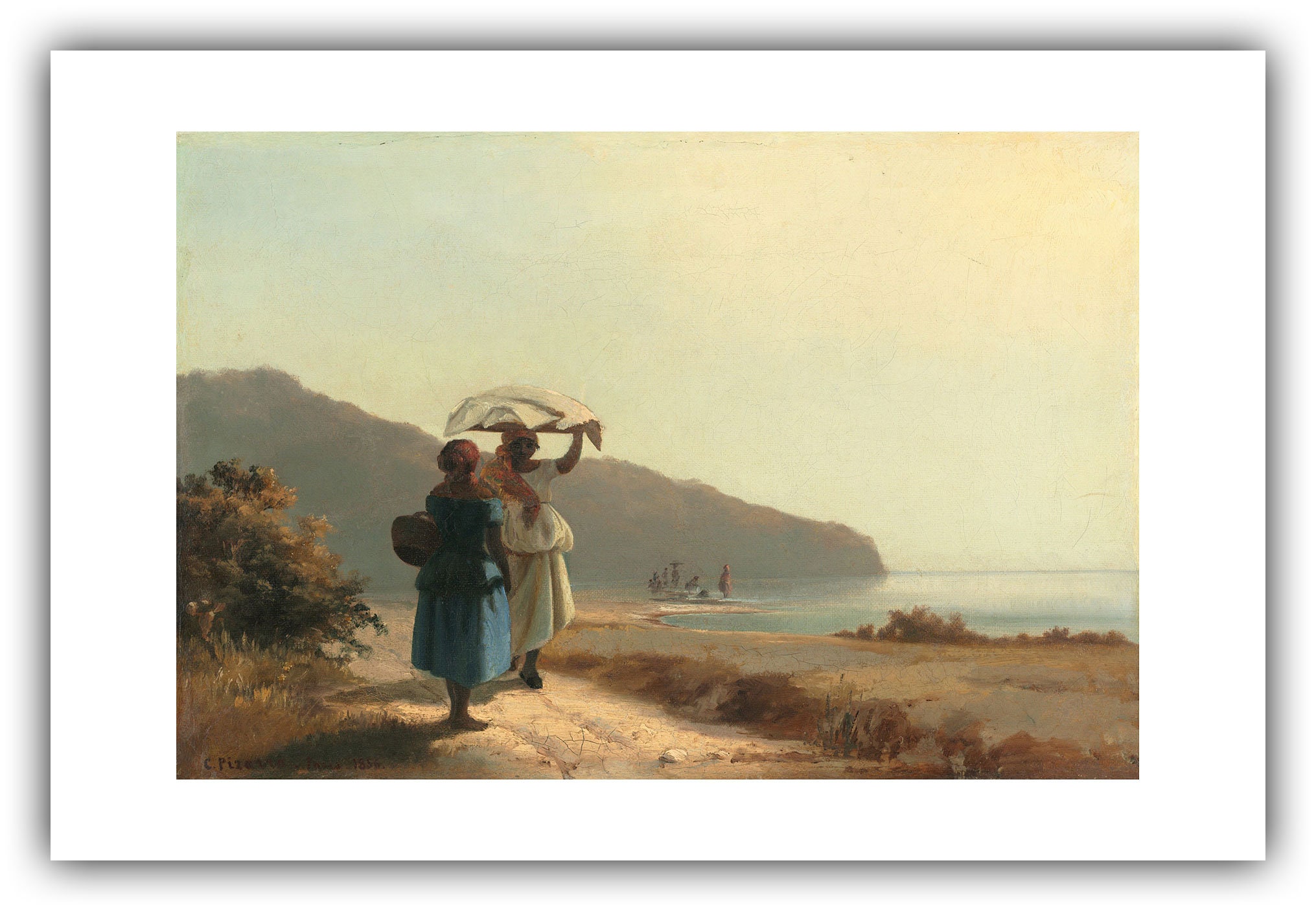 Camille Pissarro - Two Women Chatting by the Sea, St. Thomas