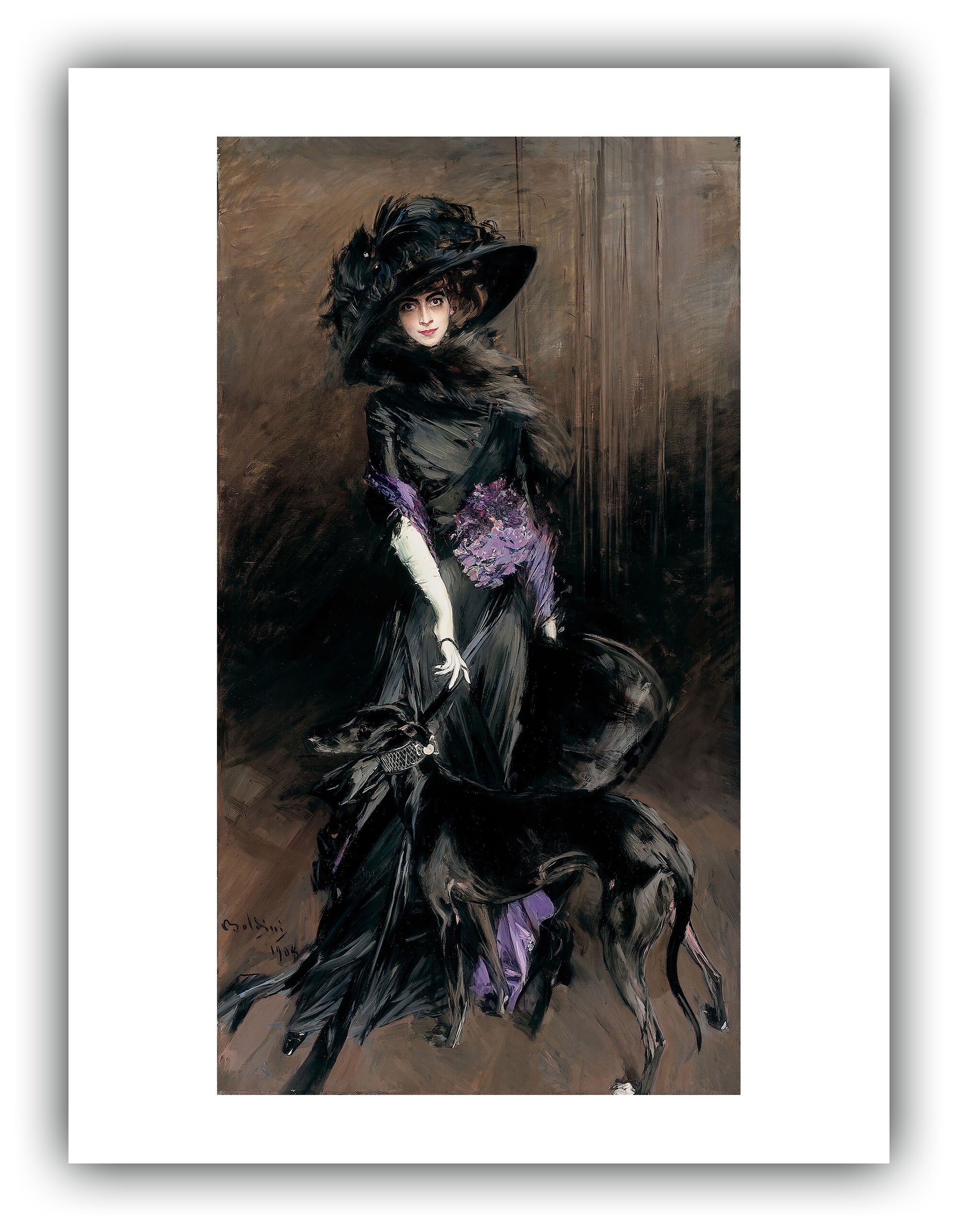 Giovanni Boldini : Portrait of the Marchesa Luisa Casati With a