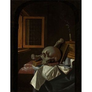 Francois van Daellen : Vanitas Still Life (c. 1650) - Giclee Fine Art Print