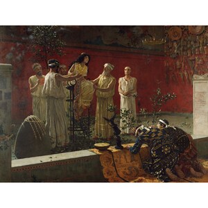 Camillo Miola : The Oracle (1880) - Giclee Fine Art Print