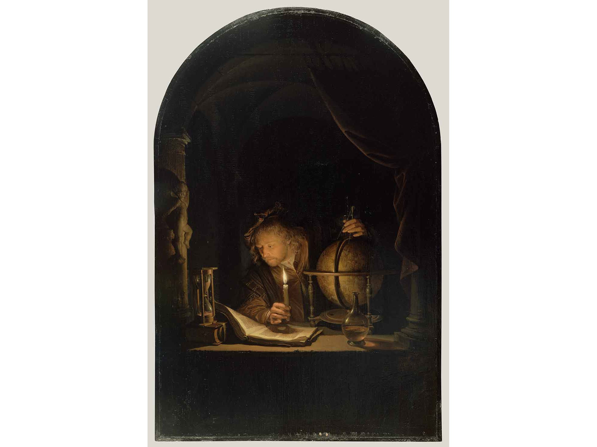 Gerrit Dou : Astronomer by Candlelight (1655-1659) - Giclee Fine Art Print  - Etsy, image size:1979x1484