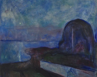 エドヴァルド・ムンク 「星月夜」 複製画 il_340x270.5199294287_ht37.jpg