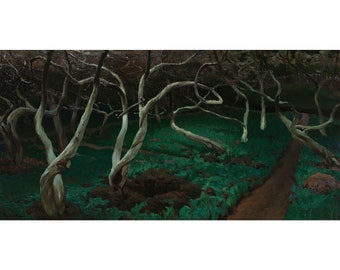 Ferdynand Ruszczyc : Old Apple Trees (1900) - Giclee Fine Art Print