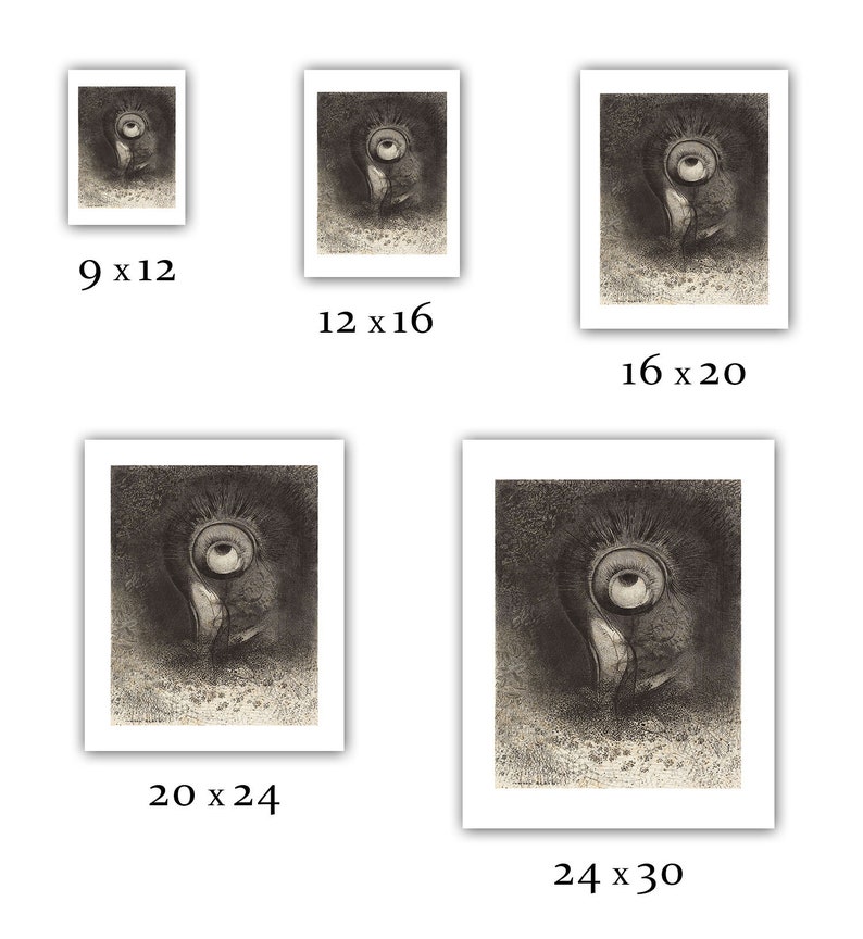 Odilon Redon : There was Perhaps a First Vision Attempted in the Flower 1883 Giclee Fine Art Print image 2