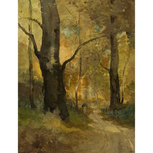 Witold Pruszkowski: Höstskog (slutet av 1800-talet) - Giclée-tryck