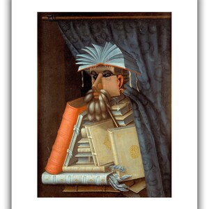 Giuseppe Arcimboldo : De bibliothecaris 1904 Giclee Fine Art Print 20 x 24 inches