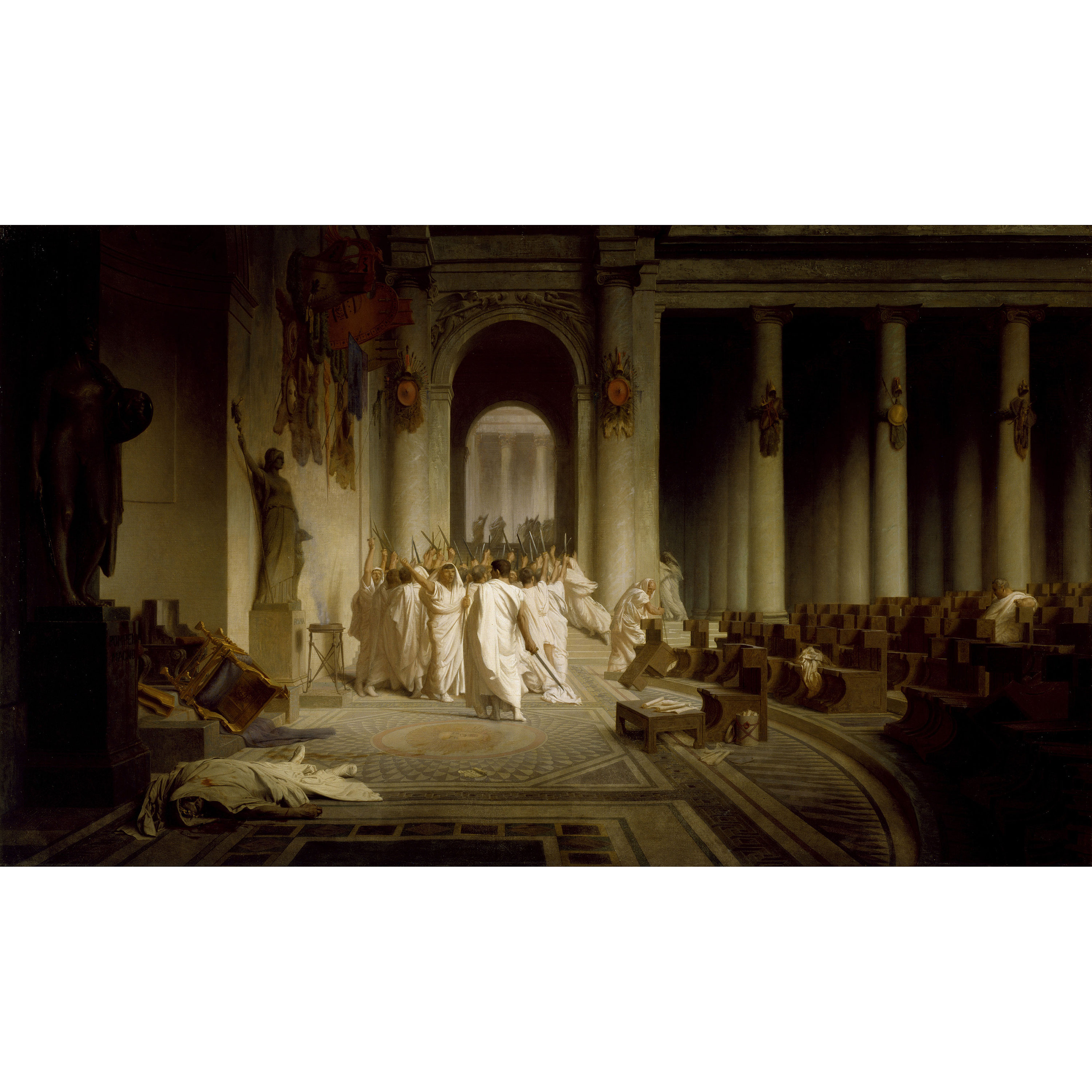 Jean-Leon Gerome : The Death of Caesar (1859-1867) - Giclee Fine Art Print