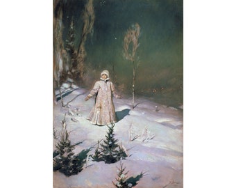 Viktor Vasnetsov : Snow Maiden (1899) - Giclee Fine Art Print