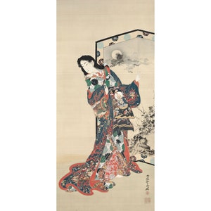 Kawanabe Kyosai : Hell Courtesan (1800s) - Giclee Fine Art Print