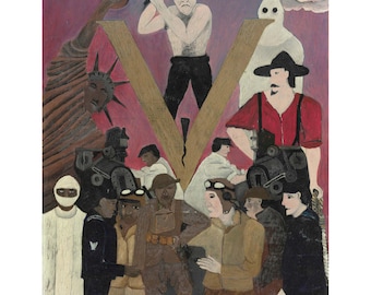 Horace Pippin: El señor Prejuicio (1943) - Impresión artística giclée