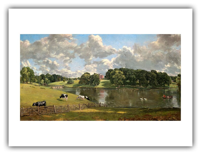 John Constable : Wivenhoe Park, Essex 1816 Giclee Fine Art Print 12 x 16 inches