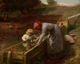 Nicholas Richard Brewer : At the Spring (c. 1895) - Giclee Fine Art Print