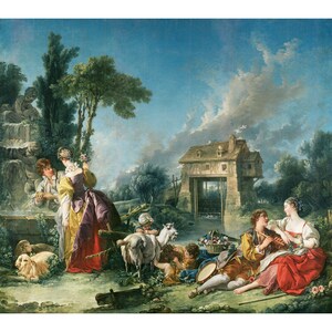Francois Boucher : The Fountain of Love (1748) - Giclee Fine Art Print