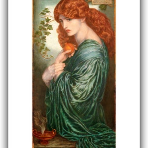 Dante Gabriel Rossetti : Proserpine Persephone 1882 Giclee Fine Art Print 24 x 36 inches