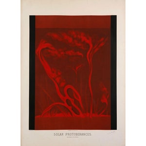 Etienne Leopold Trouvelot : Solar Protuberances (The Trouvelot Astronomical Drawings, 1882) - Giclee Fine Art Print