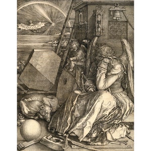 Albrecht Dürer Meisterdruck Melencholia I (1514) - Giclee Fine Art Reproduktion
