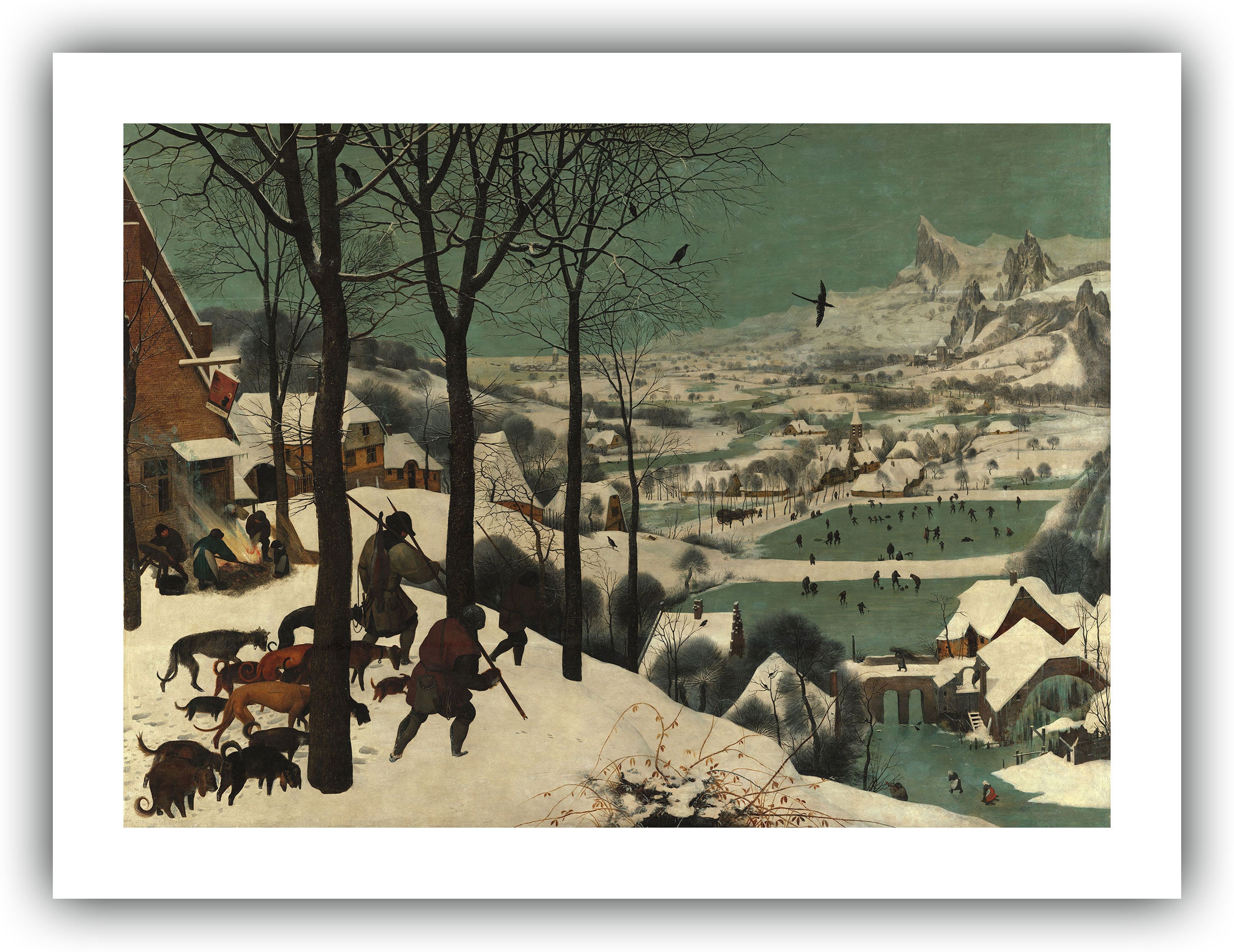 ピーテル・ブリューゲル（父）：「雪中の狩人（冬）」（1565年