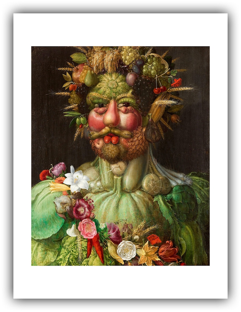 Giuseppe Arcimboldo : Rudolf II as Vertumnus Giclee Fine Art Print image 5