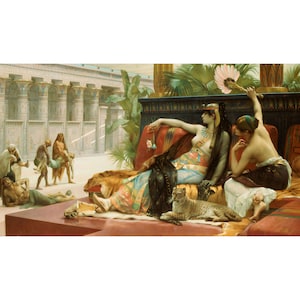 Alexandre Cabanel : Cleopatra Testing Poison on Condemned Slaves (1887) - Giclee Fine Art Print