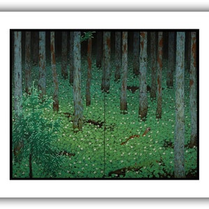 Katayama Bokuyo : Mori Forest 1928 Giclee Fine Art Print 16 x 20 inches