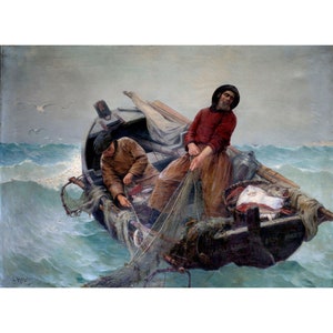 George Haquette: Pesca en mar abierto (1901) - Giclee Fine Art Print