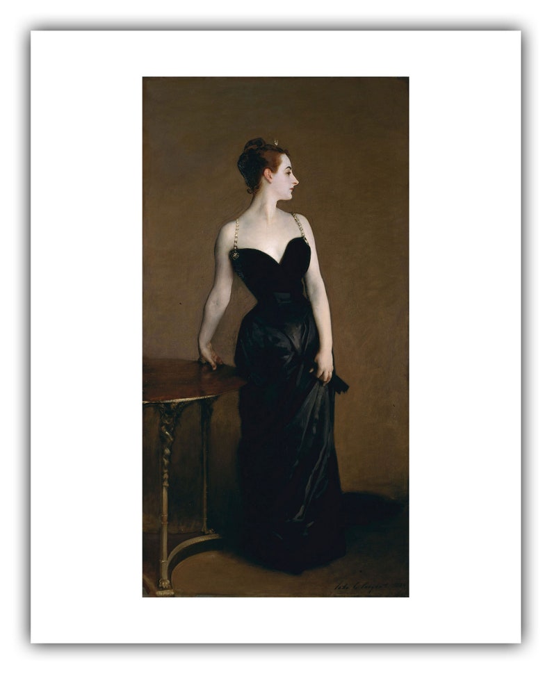 John Singer Sargent : Portrait of Madame X Madame Pierre Gautreau 1884 Giclee Fine Art Print 16 x 20 inches